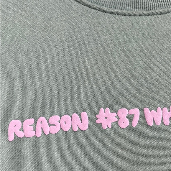 Strawberry Milk Mob Reason #87 Why I Love Men Crewneck Sweatshirt - Picture 8 of 12